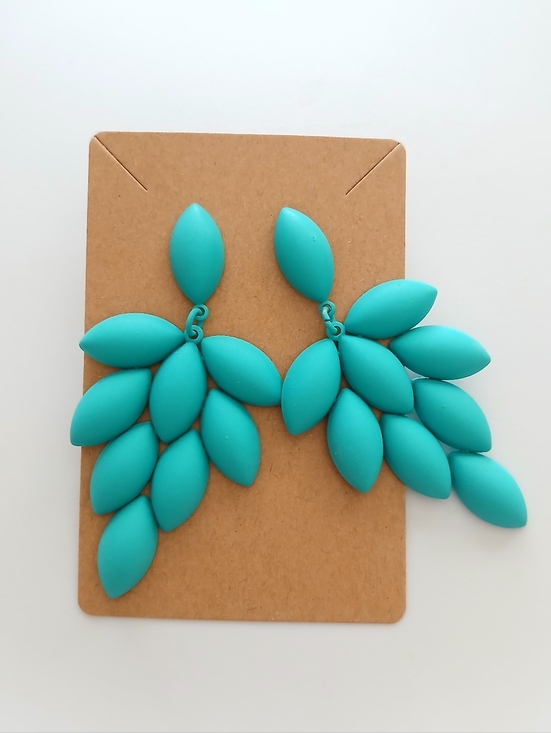 Fashion Jewelry Jewelry - Fashion Jewelry Turquoise Teardrop Cluster Dangle Earrings